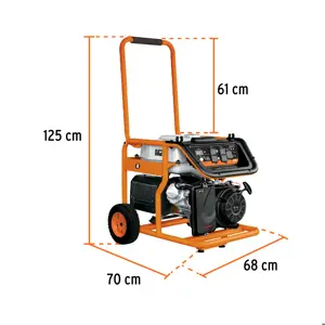 Generador portátil 8 kW motor a gasolina, Truper