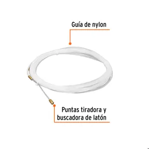 Guía de nylon de 10 m para cable, Truper