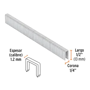 Truper Caja con 5000 grapas corona 1/4