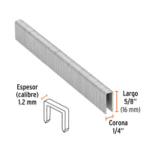 Truper Caja con 5000 grapas corona 1/4