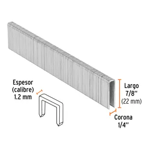 Truper Caja con 5000 grapas corona 1/4