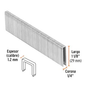 Truper Caja con 5000 grapas corona 1/4