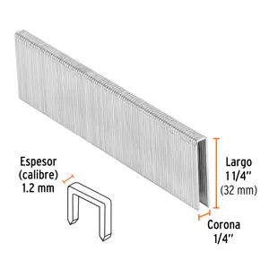 Truper Caja con 5000 grapas corona 1/4