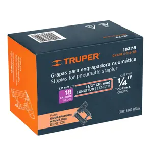 Truper Caja con 5000 grapas corona 1/4