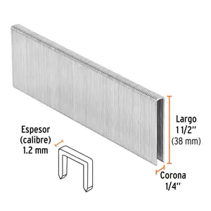 Truper Caja con 5000 grapas corona 1/4