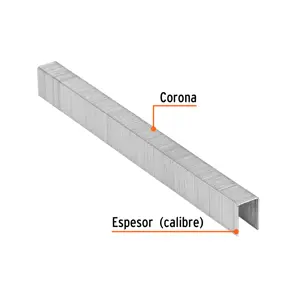 Truper Caja con 5000 grapas corona 3/8