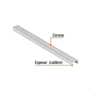 Truper Caja con 5000 grapas corona 3/8