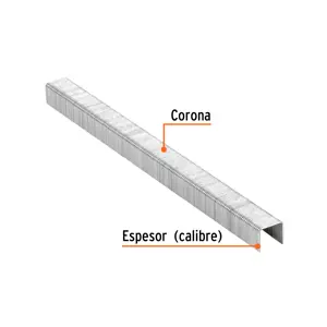 Truper Caja con 5000 grapas corona 3/8