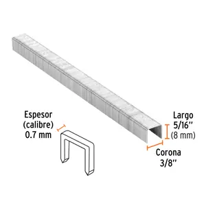 Truper Caja con 5000 grapas corona 3/8