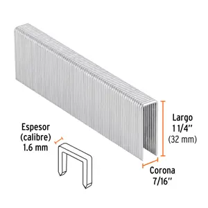 Truper Caja con 1000 grapas corona 7/16