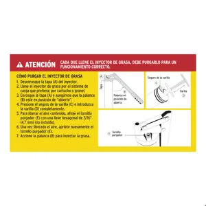 Truper Inyectora de grasa 14 oz, 8000 PSI con grip antiderrapante