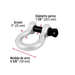 Grillete de acero forjado 1