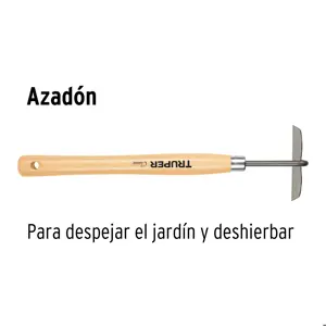 Azadón para jardín, mango de 12-1/4