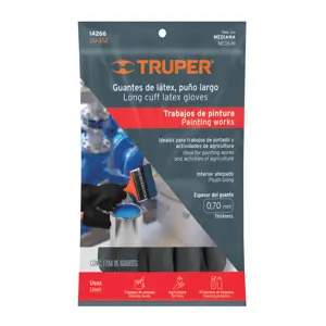 Guantes de látex para pintor, medianos, Truper