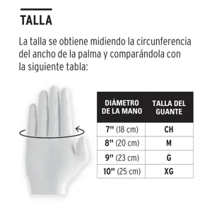 Guantes de poliéster recubiertos de latex, G, Truper