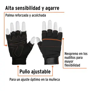 Guantes para mecánico, cortos, Truper