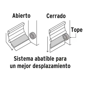 Guardapolvo automático 100 cm negro, Hermex