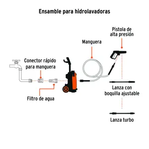 Hidrolavadora eléctrica 2000 PSI, Truper