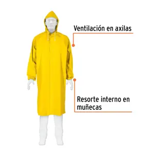 Gabardina impermeable triple capa, talla M, Truper Expert