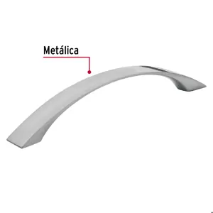 Hermex Jaladera metálica de 128mm estilo 