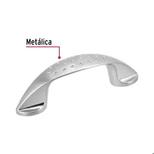 Hermex Jaladera metálica de 64mm estilo 