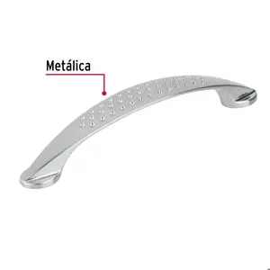 Hermex Jaladera metálica de 128mm estilo 