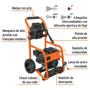 Hidrolavadora con motor a gasolina, 2,800 PSI, Truper