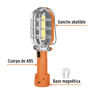 Lámpara LED 280 lm de taller, recargable, Truper