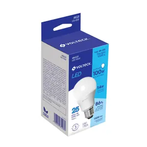 Lámpara LED A19 14 W (equiv. 100 W) luz de día, caja Volteck