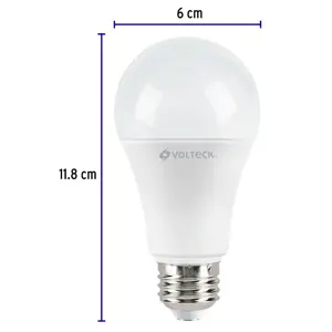 Lámpara LED A19 14 W (equiv. 100 W) luz de día, caja Volteck