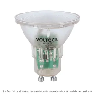 Volteck Lámpara trans. de LED 3 W MR16 base GU10 luz de día, blíster