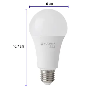 Volteck Lámpara LED A22 16 W (equiv. 100 W), luz de día, caja, Basic