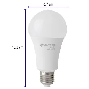 Volteck Pack de 4 lámparas LED A19 16 W (equiv. 100 W), luz de día