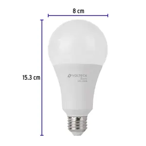 Volteck Lámpara LED A25 18 W (equiv. 125 W), luz de día, caja, Basic