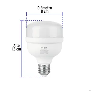 Volteck Lámpara LED alta potencia 20W (equiv. 170W) luz de día Basic