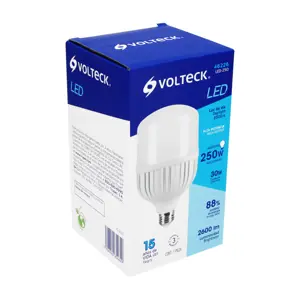 Volteck Lámpara LED alta potencia 30 W (equiv. 250 W), luz de día