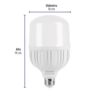 Volteck Lámpara LED alta potencia 30 W (equiv. 250 W), luz de día