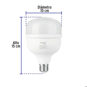 Volteck Lámpara LED alta potencia 25W (equiv. 250W) luz de día Basic