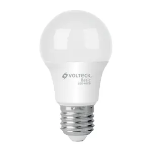 Volteck Lámpara LED A19 6 W (equiv. 40 W), luz cálida, caja, Basic