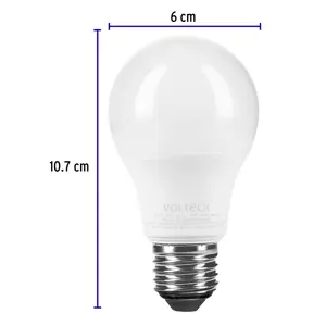 Lámpara LED A19 6 W (equiv. 40 W) luz de día blíster Volteck