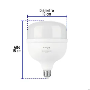 Volteck Lámpara LED alta potencia 40W (equiv. 400W) luz de día Basic