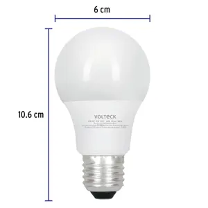 Lámpara LED tipo bulbo con 3 tonos de luz, blíster, Volteck