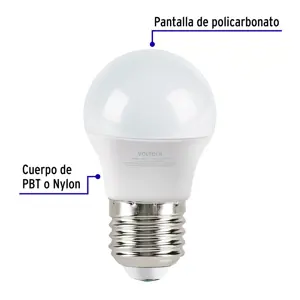 Volteck Pack de 4 lámparas LED A19 8 W (equiv. 60 W), luz cálida