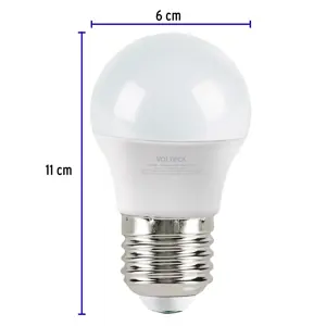 Volteck Pack de 4 lámparas LED A19 8 W (equiv. 60 W), luz cálida