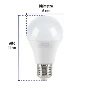 Lámpara LED A19 12 W (equiv. 75 W), luz de día, caja Volteck