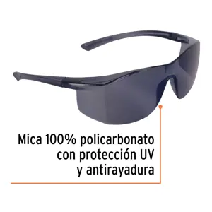 Lentes de seguridad espejo azul, Truper Ultralite