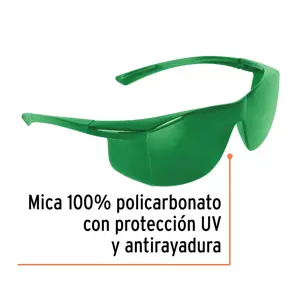 Lentes de seguridad verdes, Truper Ultralite