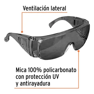 Lentes de seguridad grises, Truper Safe