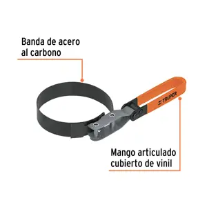 Truper Llave de banda metálica 3-1/4