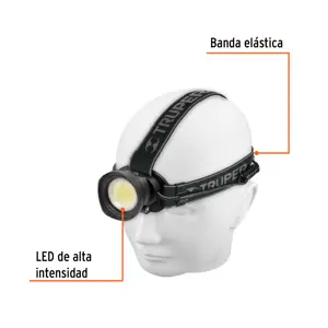 Linterna de minero LED 325 lm, recargable, TRUPER